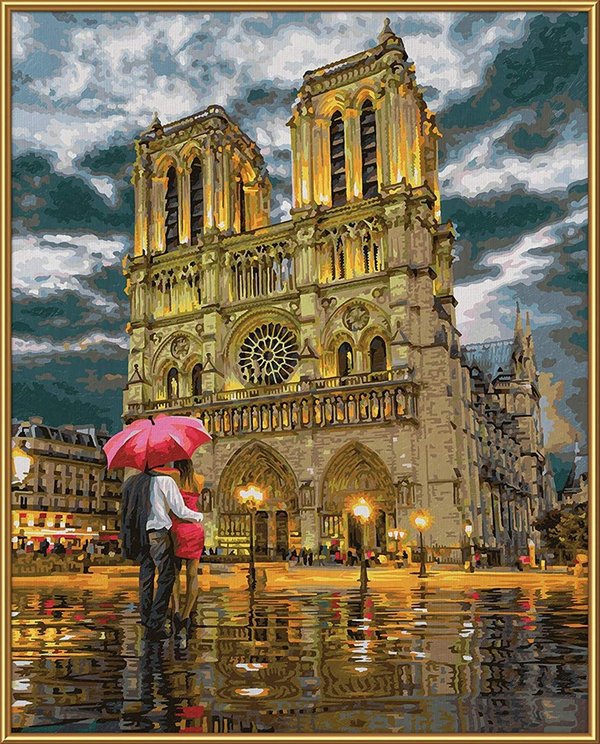 Malen nach Zahlen: Die Kathedrale „Notre-Dame in Paris“
