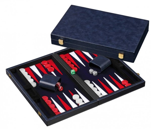 Backgammon Koffer Kunstleder (medium)
