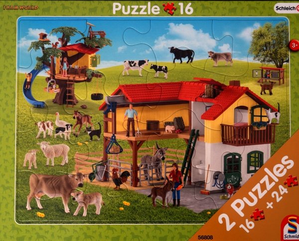 Rahmenpuzzle 2er Set Schleich Farmworld