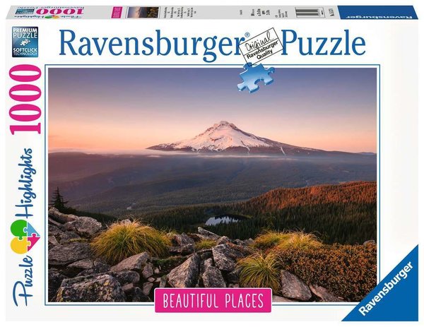 Puzzle Beautiful Places Stratovulkan Mount Hood in Oregon, USA