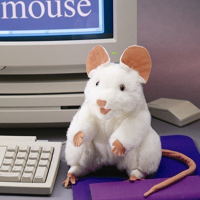 Folkmanis Handpuppe Weiße Maus
