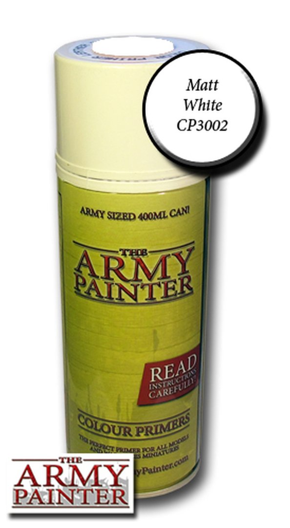 Army Painter Base Primer: Matt White Spray