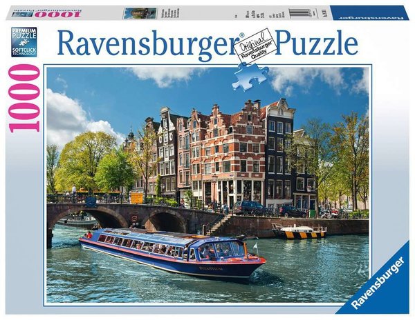 Puzzle Grachtenfahrt in Amsterdam