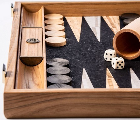 Backgammon Koffer Kork
