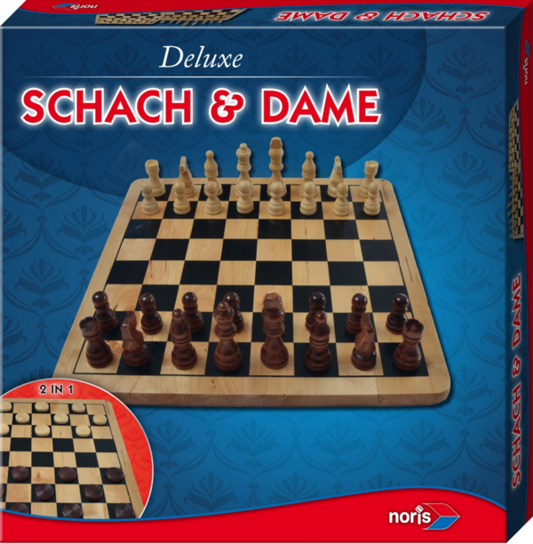 Deluxe Holz - Schach & Dame