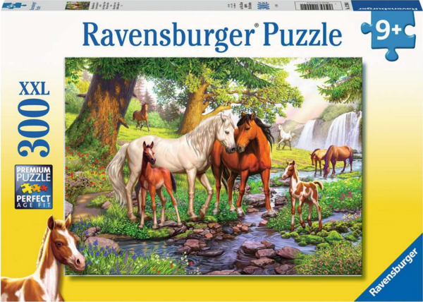 Puzzle Wildpferde am Fluss