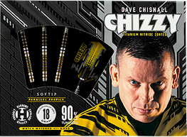 Harrows Softdart Dave Chisnall "Chizzy", 90% Tungsten