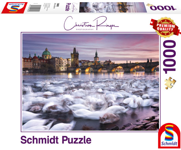 Puzzle Christian Ringer - Prag - Schwäne