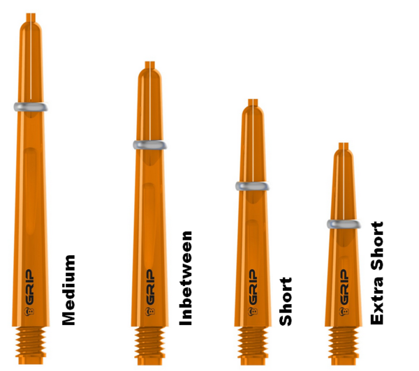 BULL'S B-Grip-2 CL Shaft, orange, verschiedene Längen