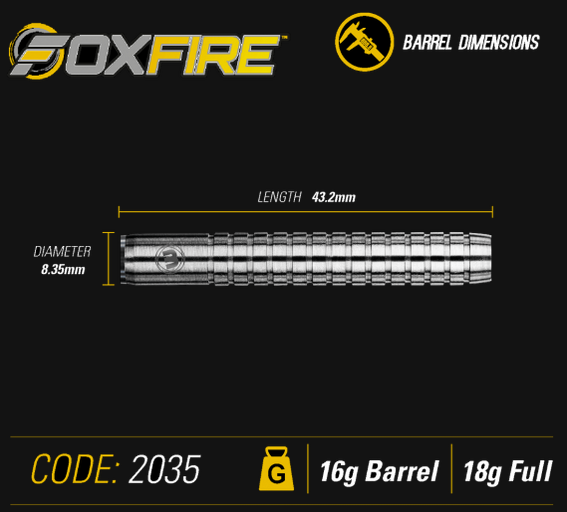 Winmau Softdart Foxfire 2035, 80% Tungsten