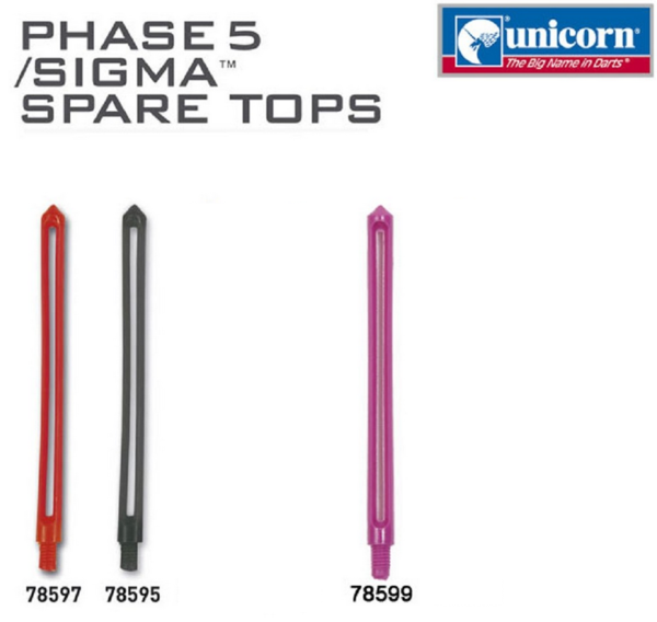 Unicorn Phase 5 / Sigma Spare Tops, verschiedene Farben