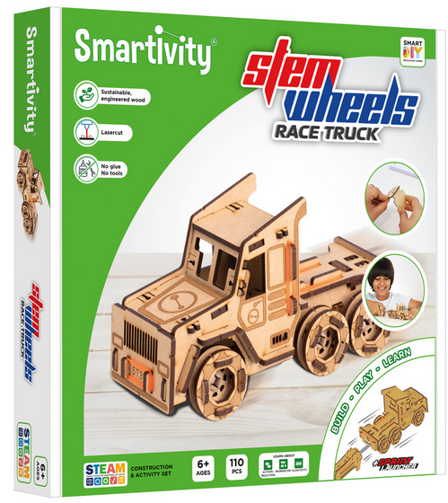 Smartivity STEM Wheels Race Truck Holzbausatz