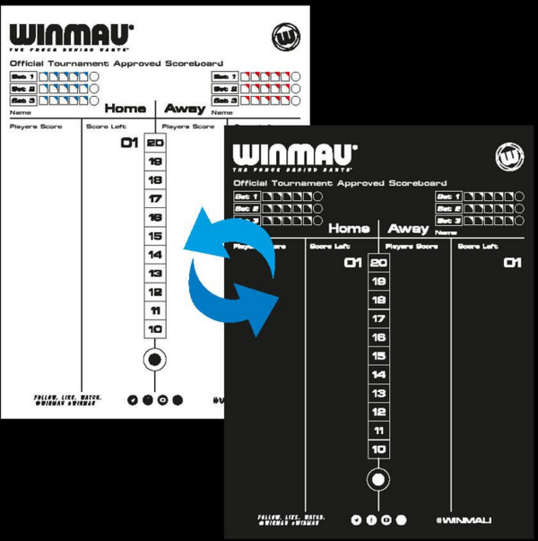 Winmau Schreibtafel "Dry Wipe Scoreboard"
