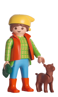 Puzzle Bauernhof mit Playmobil Figur
