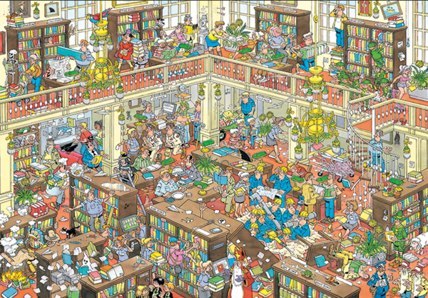Puzzle Jan van Haasteren – Die Bibliothek