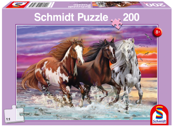 Puzzle Wildes Pferde-Trio