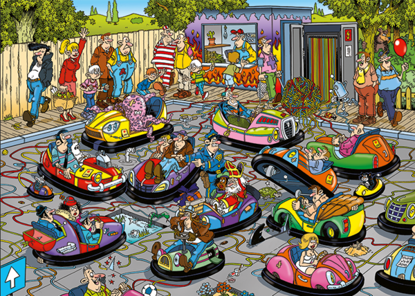 Puzzle Jan van Haasteren – Der Karnaval, Autoscooter