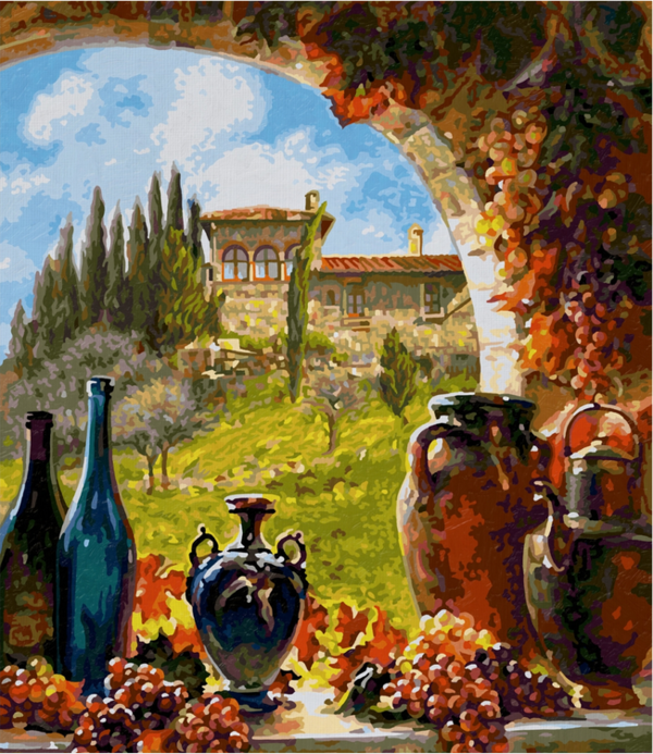 Malen nach Zahlen: Wein aus der Toskana