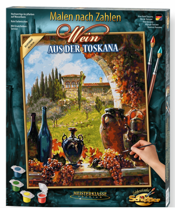 Malen nach Zahlen: Wein aus der Toskana