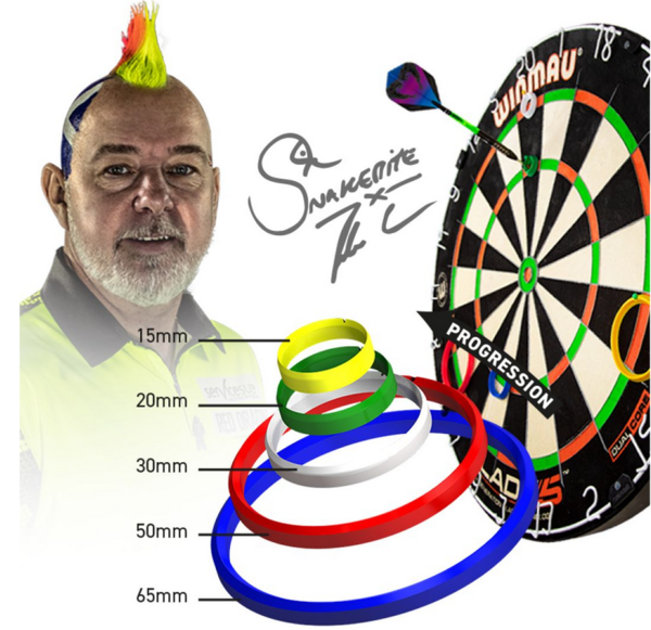 Red Dragon Peter Wright Snakebite Exclusive & Official Darts Practice Ringe