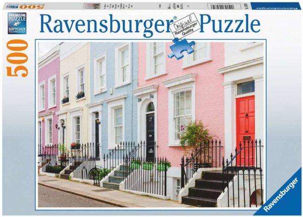 Puzzle Bunte Stadthäuser in London