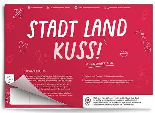 Stadt Land Kuss - Die Pärchenedition